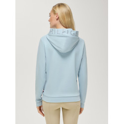 Dames hoodie met strassteentjes Hollywood Tommy Hilfiger Equestrian Lief blauw