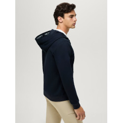 Tommy Hilfiger Equestrian Ventura heren zip hoodie Woestijnlucht Blauw