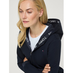 Dames hooded zipped sweatshirt Beverly Tommy Hilfiger Equestrian Woestijnlucht Blauw