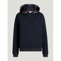 Dames hooded zipped sweatshirt Beverly Tommy Hilfiger Equestrian Woestijnlucht Blauw