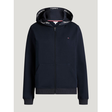 Dames hooded zipped sweatshirt Beverly Tommy Hilfiger Equestrian Woestijnlucht Blauw