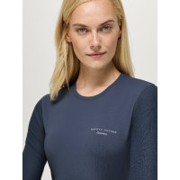 T-shirt Adel Sunguard met lange mouwen Tommy Hilfiger Equestrian dames Woestijnlucht Blauw