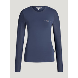 T-shirt Adel Sunguard met lange mouwen Tommy Hilfiger Equestrian dames Verbleekt indigo Blauw