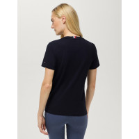 Dames T-shirt met korte mouwen Pasadena Tommy Hilfiger Equestrian Woestijnlucht Blauw Dames T-shirt met korte mouwen Pasadena Tommy Hilfiger Equestrian Woestijnlucht Blauw