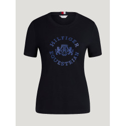 Dames T-shirt met korte mouwen Pasadena Tommy Hilfiger Equestrian Woestijnlucht Blauw