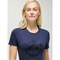 Dames T-shirt met korte mouwen Pasadena Tommy Hilfiger Equestrian Woestijnlucht Blauw