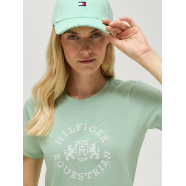 Dames T-shirt met korte mouwen Pasadena Tommy Hilfiger Equestrian Belair munt Groen Dames T-shirt met korte mouwen Pasadena Tommy Hilfiger Equestrian Belair munt Groen