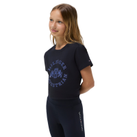 T-shirt met korte mouwen Tommy Hilfiger Equestrian Pasadena Young Rider Woestijnlucht Blauw