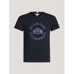 T-shirt met korte mouwen Tommy Hilfiger Equestrian Pasadena Young Rider Woestijnlucht Blauw