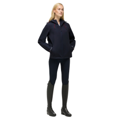 Waterdichte Tommy Hilfiger Equestrian Upland damesjas compatibel met airbag Woestijnlucht Blauw