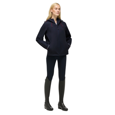 Waterdichte Tommy Hilfiger Equestrian Upland damesjas compatibel met airbag Woestijnlucht Blauw