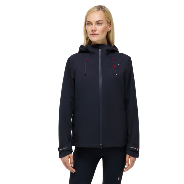 Waterdichte Tommy Hilfiger Equestrian Upland damesjas compatibel met airbag Woestijnlucht Blauw
