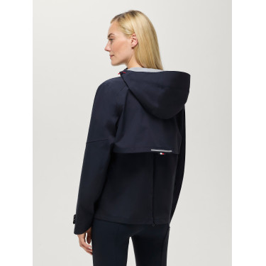 Waterdichte Tommy Hilfiger Equestrian Upland damesjas compatibel met airbag Woestijnlucht Blauw