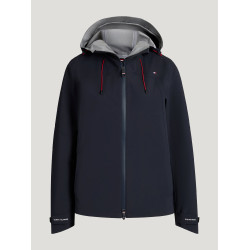 Waterdichte Tommy Hilfiger Equestrian Upland damesjas compatibel met airbag Woestijnlucht Blauw