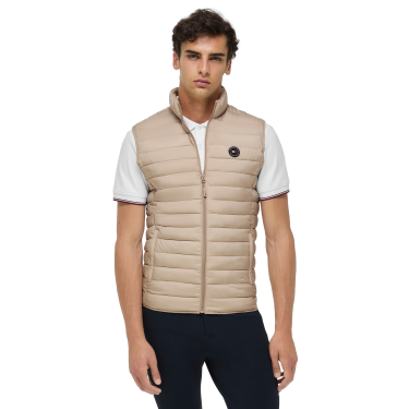 Gewatteerde mouwloze jas Tommy Hilfiger Equestrian Montero heren Beige