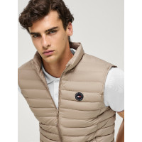 Gewatteerde mouwloze jas Tommy Hilfiger Equestrian Montero heren Beige