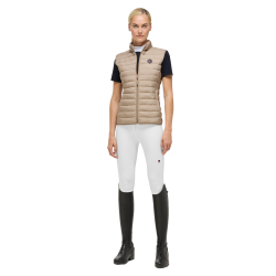 Dames gewatteerde mouwloze bodywarmer Tommy Hilfiger Equestrian Serano Beige