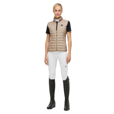 Dames gewatteerde mouwloze bodywarmer Tommy Hilfiger Equestrian Serano Beige