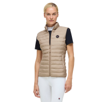 Dames gewatteerde mouwloze bodywarmer Tommy Hilfiger Equestrian Serano Beige
