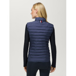 Dames gewatteerde mouwloze bodywarmer Tommy Hilfiger Equestrian Serano Verbleekt indigo Blauw