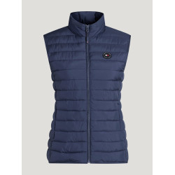 Dames gewatteerde mouwloze bodywarmer Tommy Hilfiger Equestrian Serano Verbleekt indigo Blauw