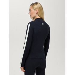Damesvest met ritssluiting in breiwerk Tommy Hilfiger Equestrian Mirada Woestijnlucht Blauw