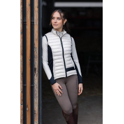 Ultra-lichte mouwloze paardrijbodywarmer B Vertigo Sia dames Grijs moonbeam Ultra-lichte mouwloze paardrijbodywarmer B Vertigo Sia dames Grijs moonbeam