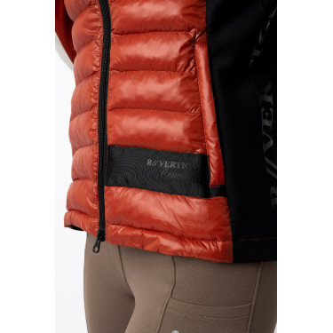 Ultra-lichte mouwloze paardrijbodywarmer B Vertigo Sia dames Vermiljoenrood