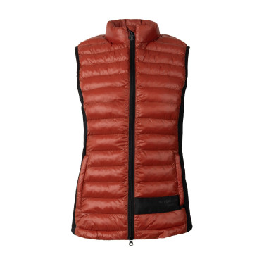 Ultra-lichte mouwloze paardrijbodywarmer B Vertigo Sia dames Vermiljoenrood