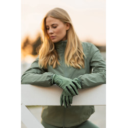 Zomer paardrijhandschoenen Horze Nichelle dames Zeebries Grijs Zomer paardrijhandschoenen Horze Nichelle dames Zeebries Grijs