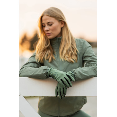 Zomer paardrijhandschoenen Horze Nichelle dames Zeebries Grijs Zomer paardrijhandschoenen Horze Nichelle dames Zeebries Grijs