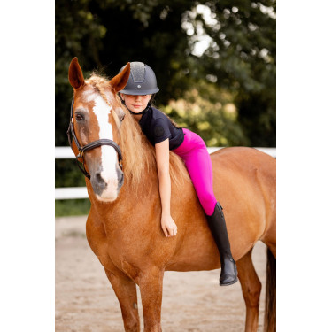 Kinderpaardrijlegging met volledig siliconen zitvlak Madison Horze Bietroze
