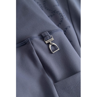 Hoogwaardige legging met volledige siliconen zitvlak Gillian Horze dames Grijs Hoogwaardige legging met volledige siliconen zitvlak Gillian Horze dames Grijs