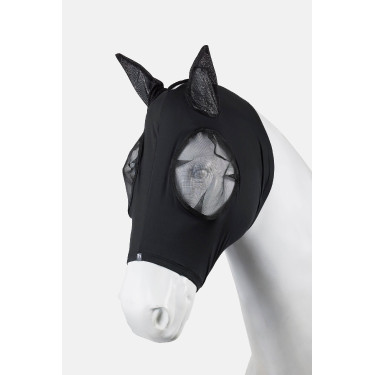 Elastisch vliegenmasker Horze om aan te trekken Zwart
