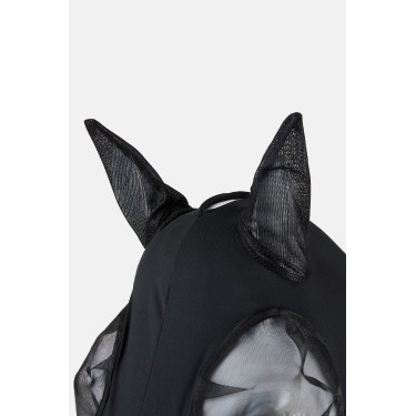 Elastisch vliegenmasker Horze om aan te trekken Zwart