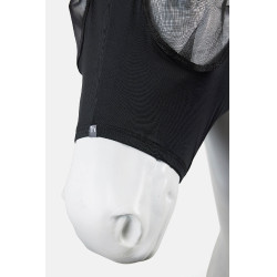 Elastisch vliegenmasker Horze om aan te trekken Zwart