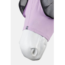 Elastisch vliegenmasker Horze om aan te trekken Lavendelaagje