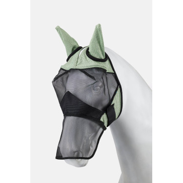 Verkoelende vliegenmasker Horze Limited Edition Celadongroen