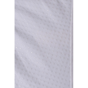 Rijbroek met grip zitvlakken Horze Grand Prix Pro dames Wit / turquoiseblauw