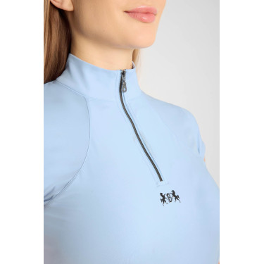 Trainings-T-shirt B Vertigo Joelle korte mouwen dames Ceruleaansblauw