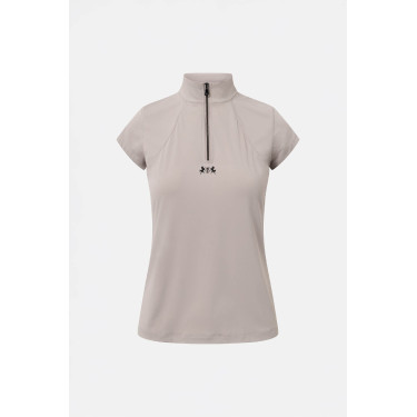 Trainings-T-shirt B Vertigo Joelle korte mouwen dames Onnaspeurbaar Beige