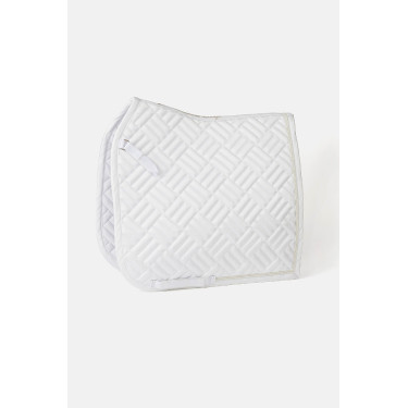 Dressuurdekje Horze Aachen Wit / turquoiseblauw Dressuurdekje Horze Aachen Wit / turquoiseblauw