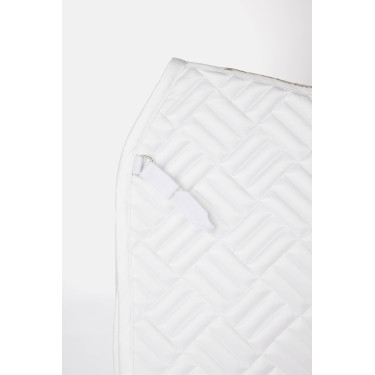 Dressuurdekje Horze Aachen Wit / turquoiseblauw Dressuurdekje Horze Aachen Wit / turquoiseblauw