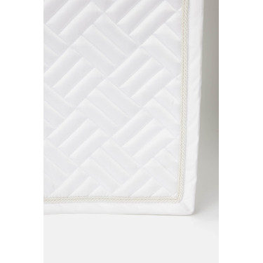 Dressuurdekje Horze Aachen Wit / turquoiseblauw Dressuurdekje Horze Aachen Wit / turquoiseblauw