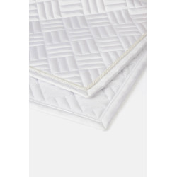 Dressuurdekje Horze Aachen Wit / turquoiseblauw Dressuurdekje Horze Aachen Wit / turquoiseblauw