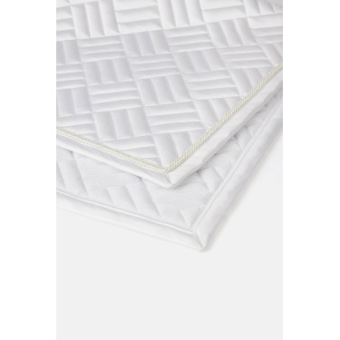 Dressuurdekje Horze Aachen Wit / turquoiseblauw Dressuurdekje Horze Aachen Wit / turquoiseblauw