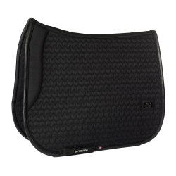 B Vertigo Velvet fluwelen zadeldek Zwarte schoonheid