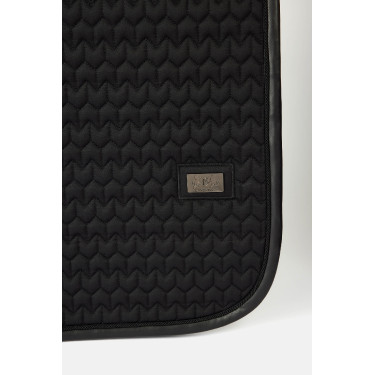 B Vertigo Velvet fluwelen zadeldek Zwarte schoonheid