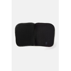 B Vertigo Velvet fluwelen zadeldek Zwarte schoonheid