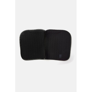 B Vertigo Velvet fluwelen zadeldek Zwarte schoonheid